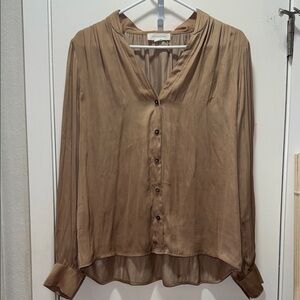 Elegant Brown Women's Blouse